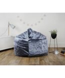 Designer Crushed Velvet Bean Bag Chair